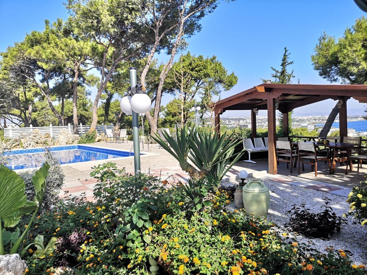 Louis Luxury Villa By Living In Blue Koskinou  Bagian luar foto